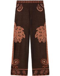 Alanui - Wild Wonder Foulard Palazzo Pants - Lyst