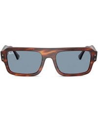 Ray-Ban - Lunettes De Soleil Flacko À Monture Carrée - Lyst