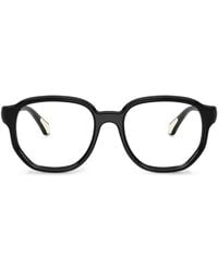 Moncler - Lunettes De Vue À Monture Ronde Brillante - Lyst