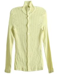 Issey Miyake - Rill Ribbed High-Neck Cardigan - Lyst