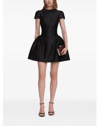 Self-Portrait - Taffeta Collared Mini Dress - Lyst