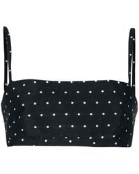 Macgraw - Abbey Polka-dot Cropped Top - Lyst