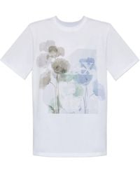 Max Mara - Floral-Print T-Shirt - Lyst