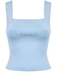 Jonathan Simkhai - Madine Square-Neck Top - Lyst
