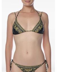 CAMILLA - Top De Bikini Con Estampado Barroco - Lyst