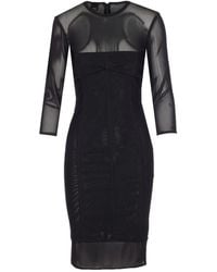 Pinko - Crew-Neck Midi Dress - Lyst