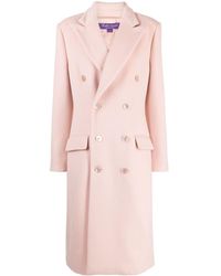 Ralph Lauren Collection - Wool Blend Double-breasted Coat - Lyst
