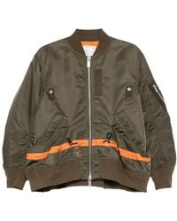 Sacai - Veste Zippée À Détail De Rayures - Lyst