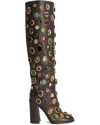 Dolce & Gabbana - Bottines À Ornements En Pierre 105 Mm - Lyst