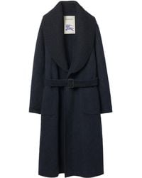 Burberry - Shawl-Collar Wool-Blend Coat - Lyst
