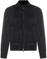 Salvatore Santoro - Zip-Up Suede Jacket - Lyst