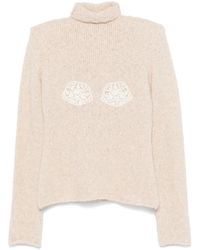 Magda Butrym - Jersey con cuello alto - Lyst