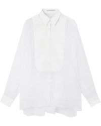 Stella McCartney - S-Wave Button-Up Silk Shirt - Lyst