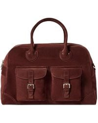 Brunello Cucinelli - Suede Weekender Bag - Lyst