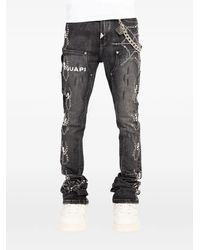 GUAPI All Embellished Denim in Black for Men | Lyst
