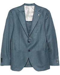 Luigi Bianchi - Buttoned Single-Breasted Blazer - Lyst