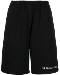 44 Label Group - Skull-print Cotton Track Shorts - Lyst