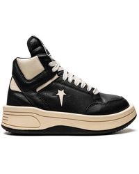 Converse - X Rick Owens Turbowpn Mid "black/cloud Cream" Sneakers - Lyst