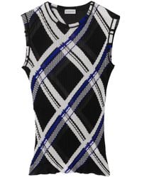 Burberry - Silk Tank Top - Lyst
