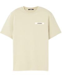Jacquemus - Gros Grain T-Shirt Mit Logo-Patch - Lyst