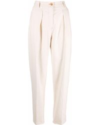Forte Forte - High-waisted Pleat-front Trousers - Lyst