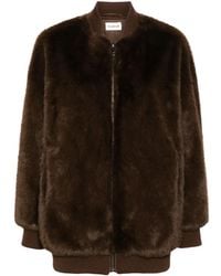 P.A.R.O.S.H. - Manteau Zippé En Fourrure Artificielle - Lyst