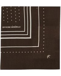 Officine Generale - Polka-Dot Wool Scarf - Lyst