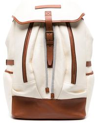 Brunello Cucinelli - Leather Backpack - Lyst