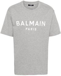 Balmain - T-shirt Met Logoprint - Lyst