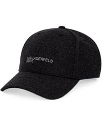 KARL LAGERFELD - Logo-Embroidered Baseball Cap - Lyst