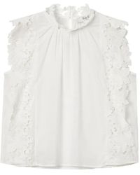Sea - Haut Sans Manches Eleannora Bordé De Dentelle Guipure - Lyst