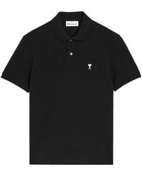 Ami Paris - Polo Ami de Coeur con logo bordado - Lyst