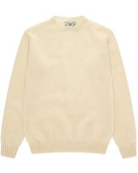 Fortela - Shetland Trui Met Ronde Hals - Lyst