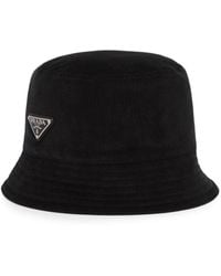 Prada - Corduroy Bucket Hat - Lyst
