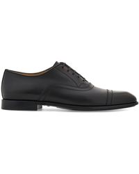 Ferragamo - Toecapped Leather Oxford Shoes - Lyst