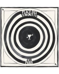 Ami Paris Silk Place Des Victoires Scarf in Black | Lyst