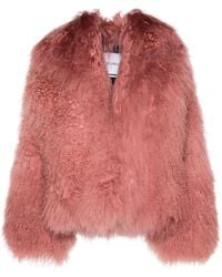 The Attico - Brushed Shearling Jacket - Lyst