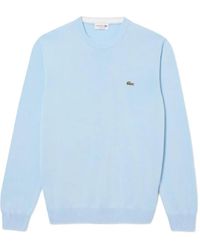 Lacoste - Sweater Met Logopatch - Lyst