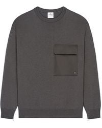 Courreges - Chest-Pocket Crew-Neck Sweater - Lyst