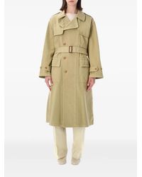 AURALEE - Belted Trench Coat - Lyst