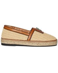 DSquared² - Natural Raffia Loafers - Lyst