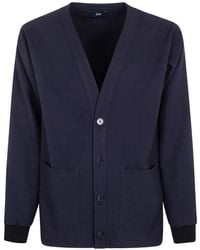Herno - Button-Up V-Neck Cardigan - Lyst