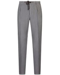 Peserico - Pleated Drawstring Trousers - Lyst