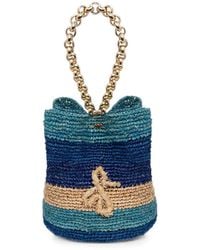 Ruslan Baginskiy - Striped Straw Shoulder Bag - Lyst