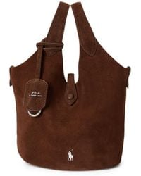 Polo Ralph Lauren - Sac Cabas Polo Play En Daim - Lyst