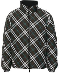 Burberry - Vintage-Check Puffer Jacket - Lyst