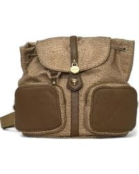 Borbonese - Flap Printed Backpack - Lyst