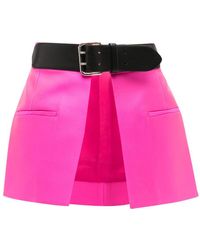Dice Kayek - High-waisted Peplum Belt Skirt - Lyst