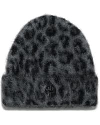 Anine Bing - Elia Leopard-Print Beanie - Lyst