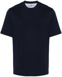 Brunello Cucinelli - T-Shirt mit Rundhalsausschnitt - Lyst